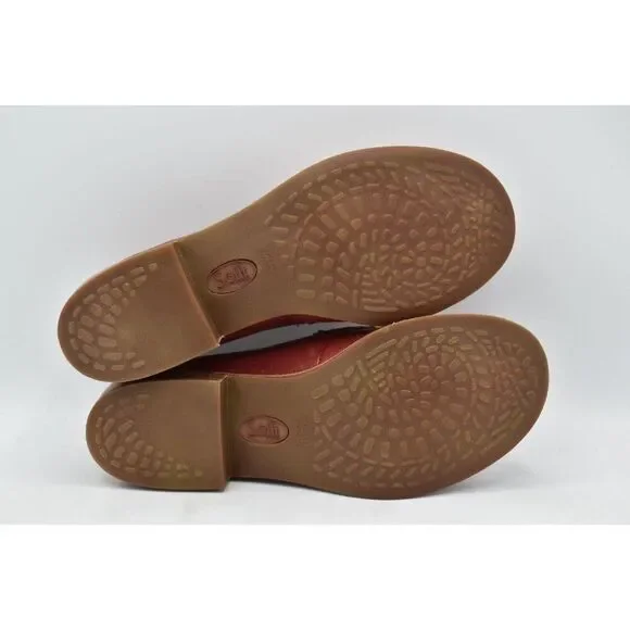 Sofft Womens Size 7.5 Nevara Tango Red Leather Slip On Loafers Shoes - Picture 9 of 12